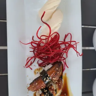 Escolar and Unagi nigiri