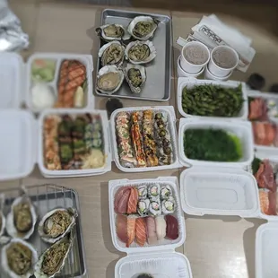sushi and sashimi