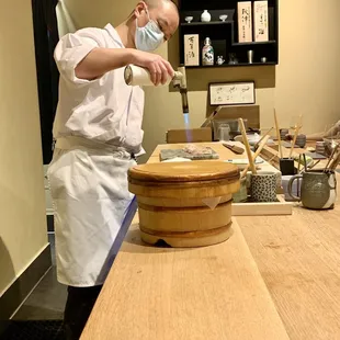 Chef doing some torch work