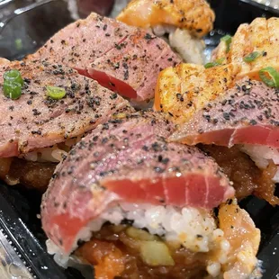 Amazing Roll, Orange Roll, Dragon Roll etc.