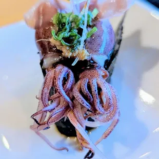 Seasonal sushi squid, month of March