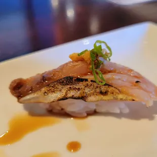 a close up of a plate of food