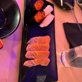 153. Yuzu Miso Salmon 118. Ikura 121. Seared Salmon