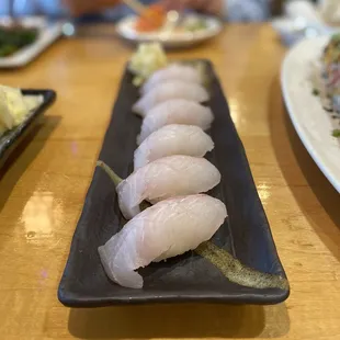 Flounder sashimi