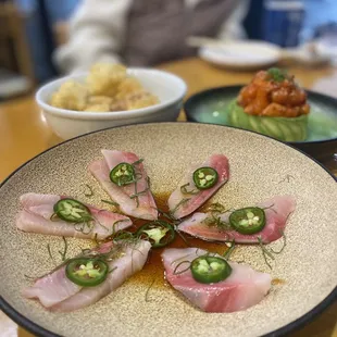 Yellow tail appetizer