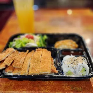 Chicken katsu bento box, excellent!