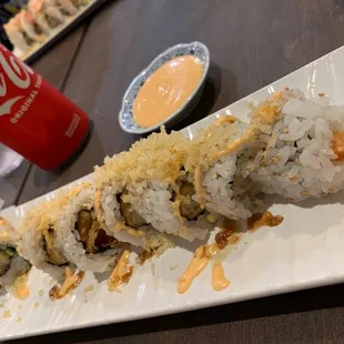 This is the shrimp tempura roll