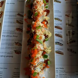 Kamikaze Roll for $14.95.