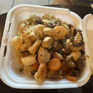 Hibachi Chicken and Shrimp