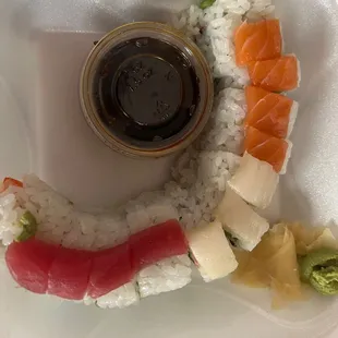 Lamest Rainbow roll ever from Sushi Star Huntersville