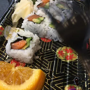 Salmon Avocado sushi!