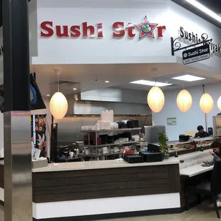 interior, sushi and sashimi