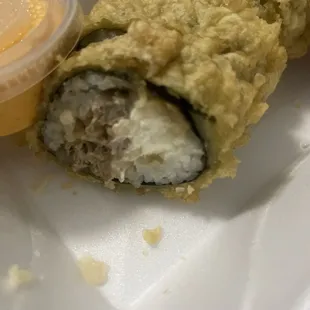 Deep fried spicy tuna Roll