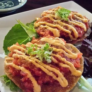 Spicy Tuna Tacos