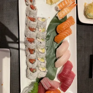 Sashimi A Sushi Combo