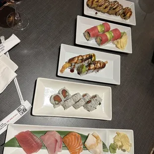 sushi and sashimi