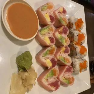 Sweet Heart Roll and Triple Spicy Roll