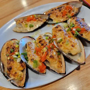 Baked mussels were delicious!