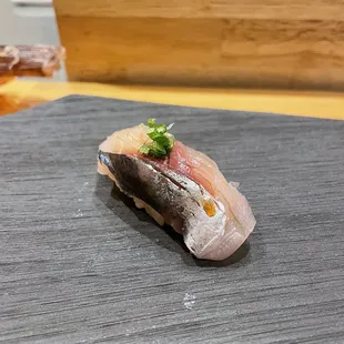 Horse mackerel nigiri