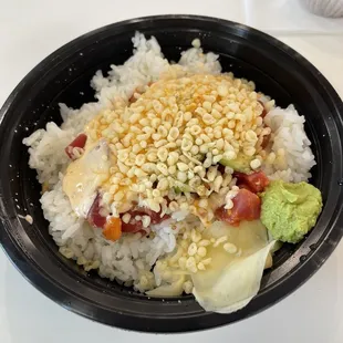 Lunch special tuna Sushi Bowl