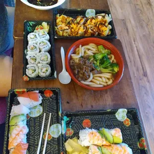 Food was great!! Ordered for pickup thru yelp, didn't realize it was inside the west covina mall at the food court