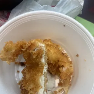 Catsu chicken they barely even gave me