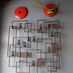 Interesting decor throughout.