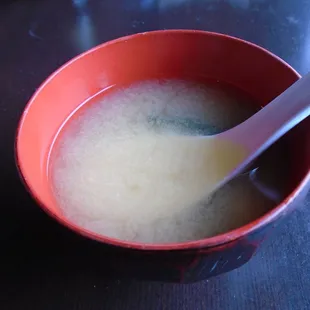 Miso soup.