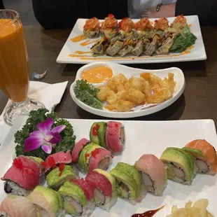 sashimi, sushi and sashimi, food, sushi