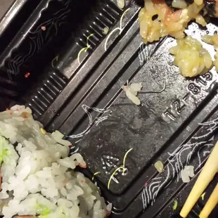 Staple in my sushi (free of charge). Yaaay me!!!