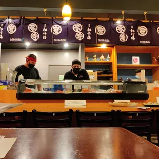 The sushi bar area