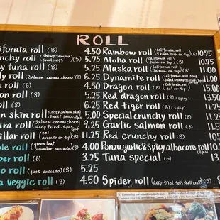 Nov 2021 menu