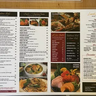 Menu back