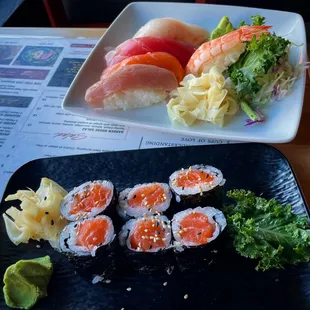 sushi, sushi and sashimi, sashimi, food