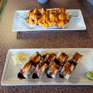 Volcano (back) Dragon Roll (front)