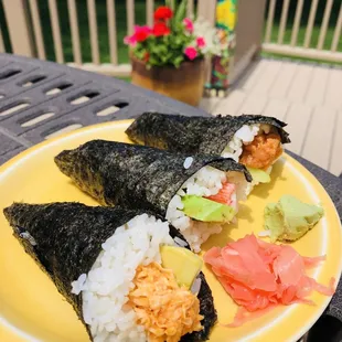 Handroll Combo...Cal, Spicy Cal &amp; Spicy Tuna.