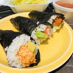 Handroll Combo includes Soup &amp; Salad.