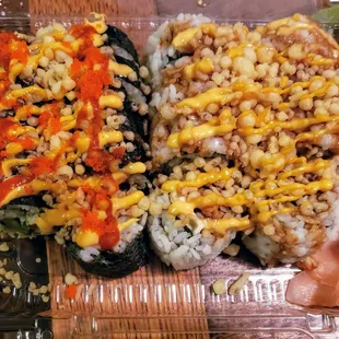 Osaka Crunch and Veggie XL Rolls from Sushi Time