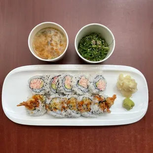 New Lunch special $14.00/soup, salad, 2 rolls (takeout only/Sat &amp; Sun)