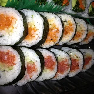 Spicy tuna &amp; spicy salmon