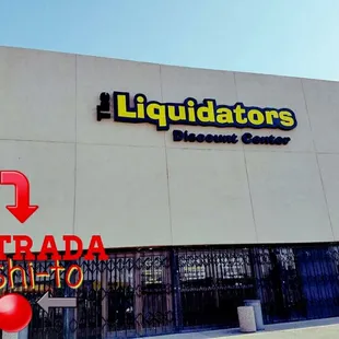 We are located inside Liquidators clearance center