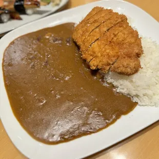 Pork Katsu curry with rice