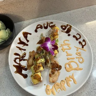 Vegetable Tempura Cut Roll