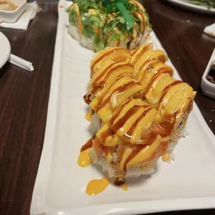 Mango Tango and the Mexico Roll. Very good and very fresh.