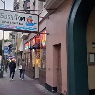 Outside