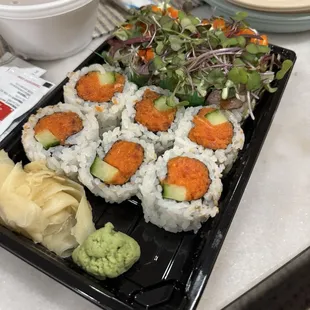 R9 Spicy Tuna Roll and S1 Wagyu Special Sushi