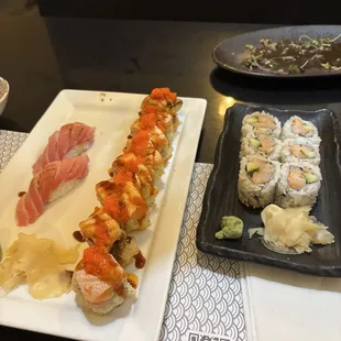 sushi and sashimi, sashimi, food, sushi
