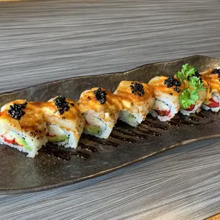 I'm eating a story of articles of sushi