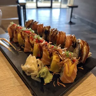 White Flint and Salmon Summer rolls