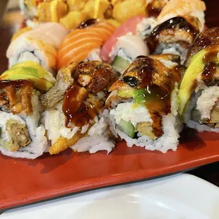 sushi and sashimi, sashimi, food, sushi